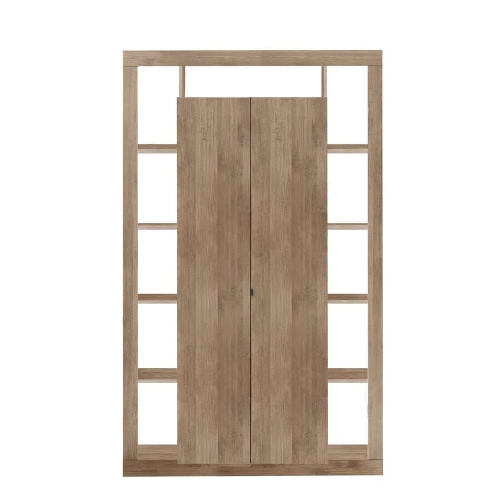 Bibliothèque 2 portes effet bois - H217 cm