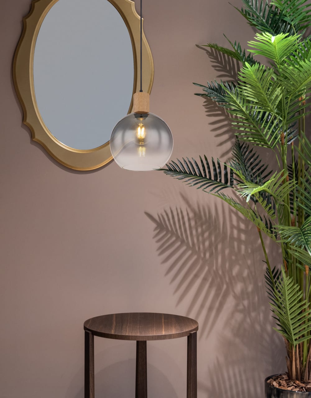 Globo Lighting Hängeleuchte Metall schwarz matt, 1x E27 - Metall