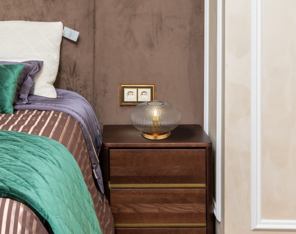 Lampe à poser métal couleur laiton, 1x E27 - Maisons du Monde