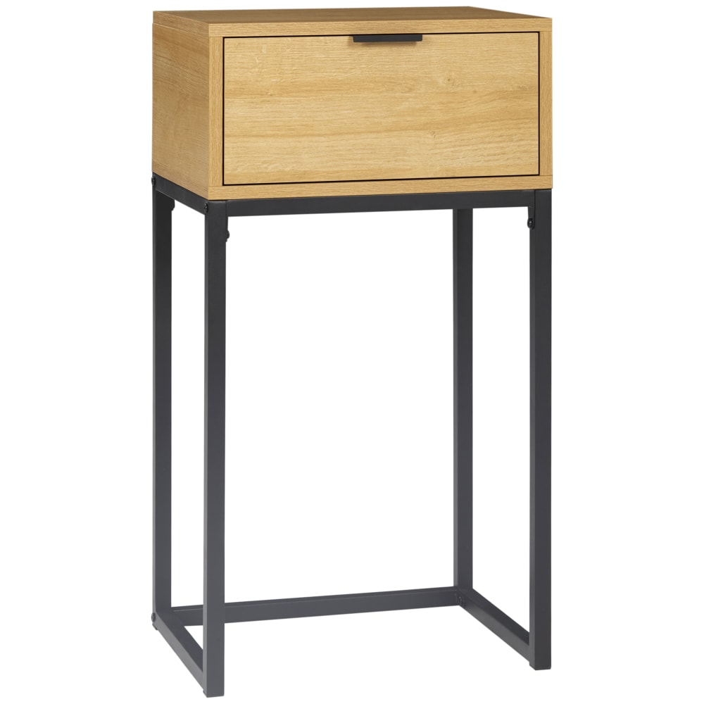 Mesa auxiliar 40x30x76 cm madera natural