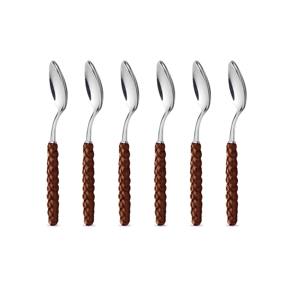 Juego 6 cucharas de café/tè acero