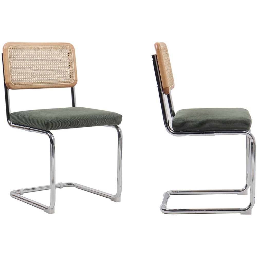 Lot de 2 chaises en cannage