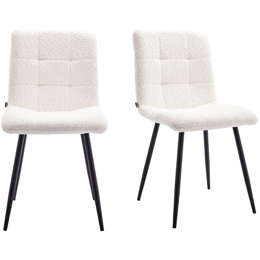 Lot de 2 chaises en tissu
