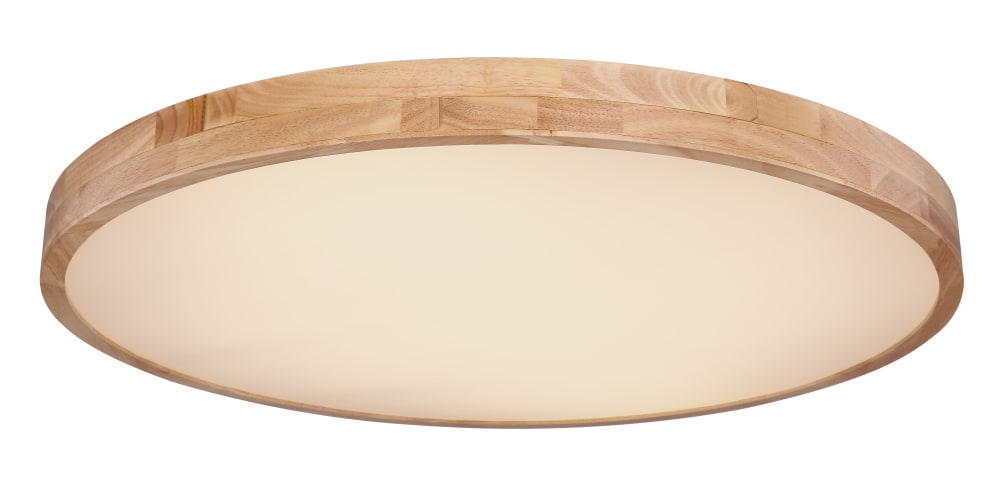 Globo Lighting Deckenleuchte Metall Holzoptik, LED Braun Metall