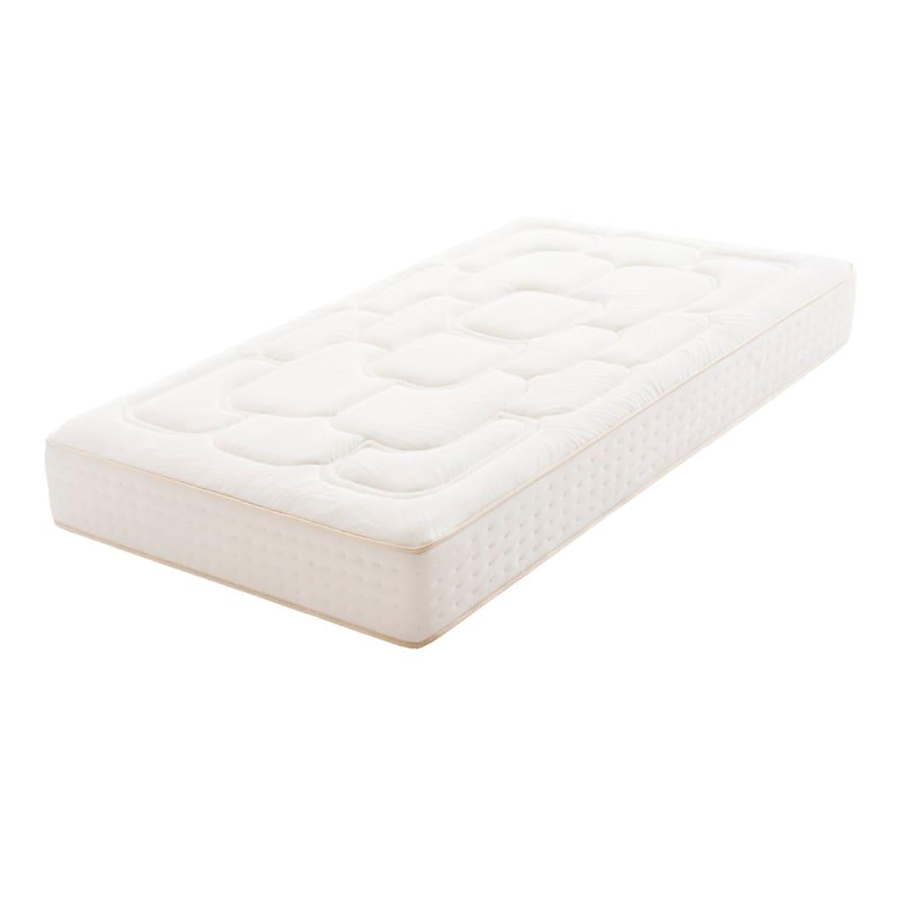 Moonia Viskoelastische Matratze - 90x200 cm - 30 cm Weiß Öko-Tex Zertifikat Pes - Polyester