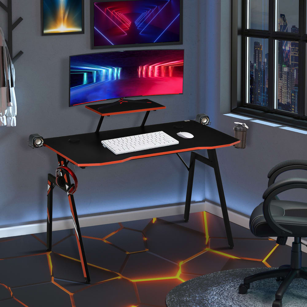 Mesa gaming 120x60x94.5 cm negro - Maisons du Monde