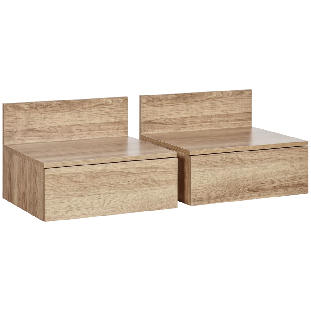 Mesillas de noche 43x36.5x30.5 cm madera natural