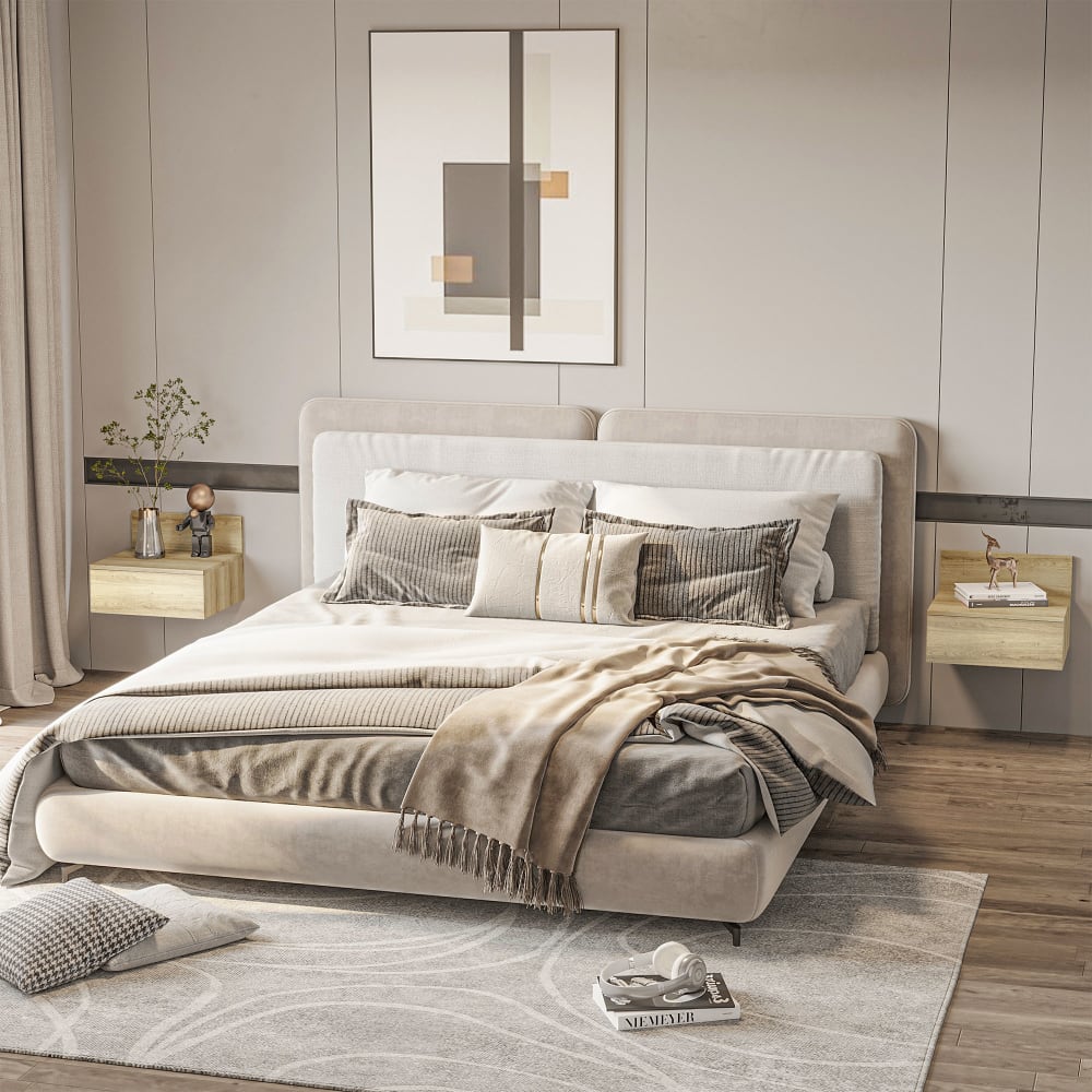 Mesillas de noche 43x36.5x30.5 cm madera natural - Maisons du Monde