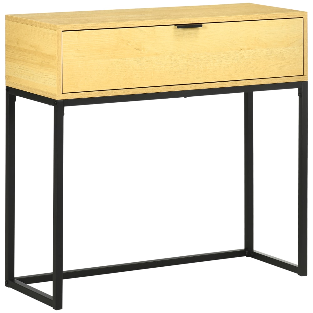 Mesa consola 80x30x76 cm madera natural