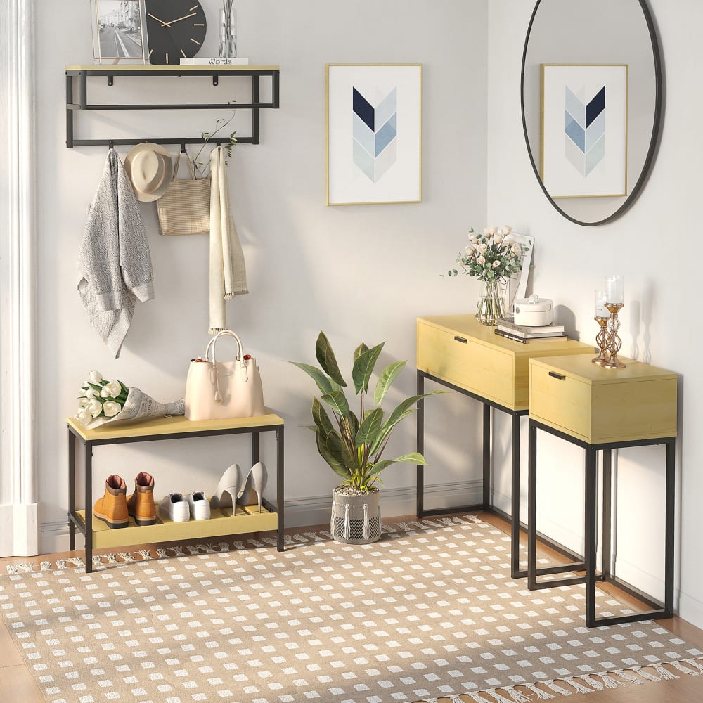 Mesa consola 80x30x76 cm madera natural - Maisons du Monde