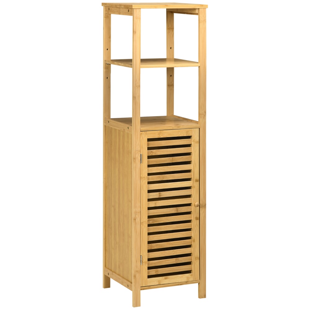 Armario de baño 32.9x29.9x120 cm madera natural