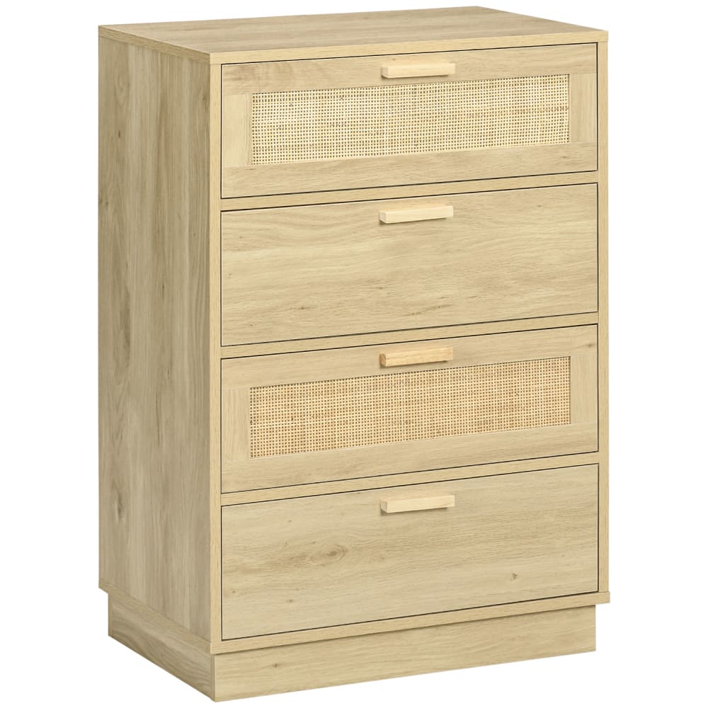 Cómoda con cajones 60x38x88.5 cm madera natural