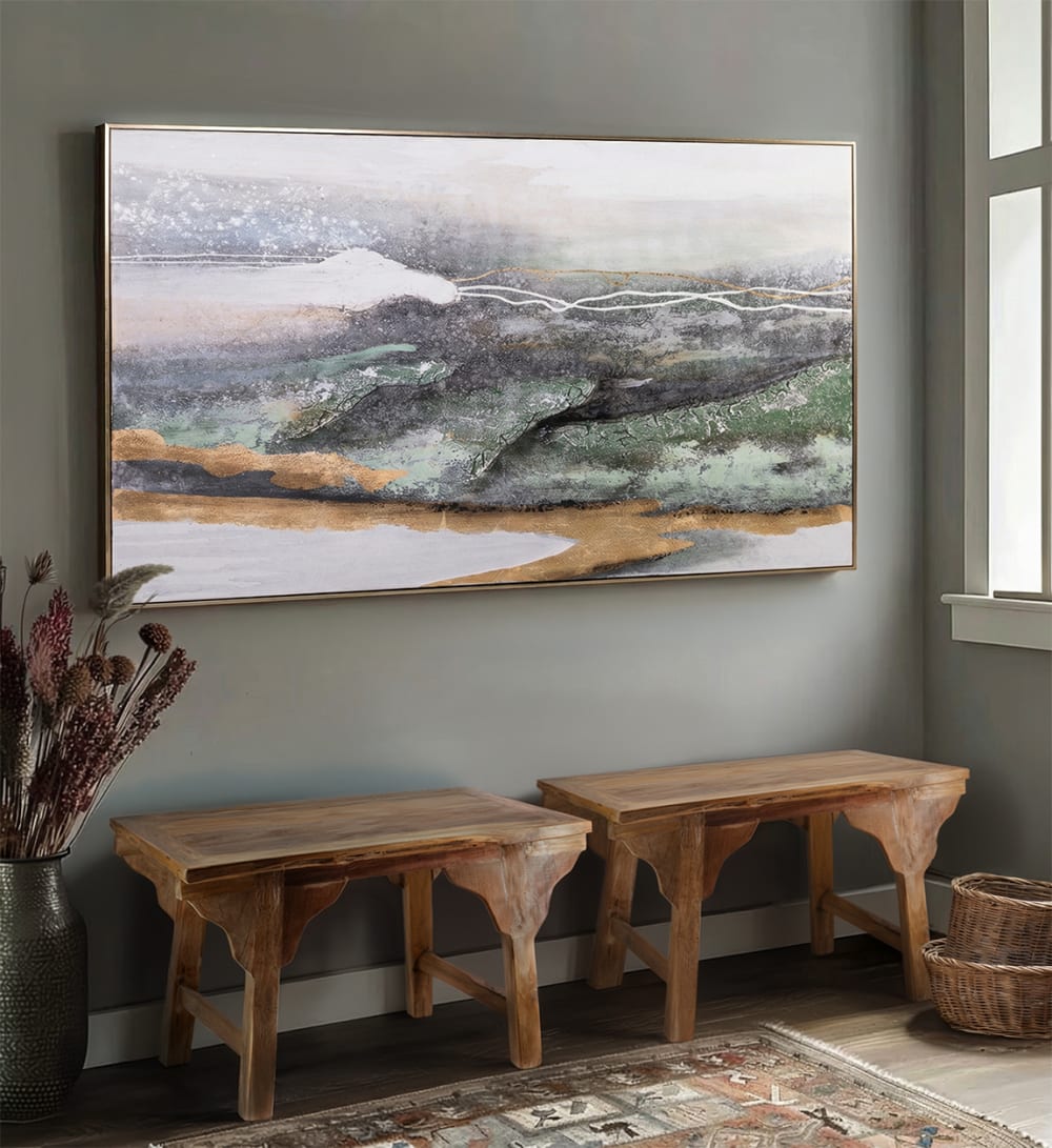 Mesa de centro de teca natural anch. 85 cm - Maisons du Monde