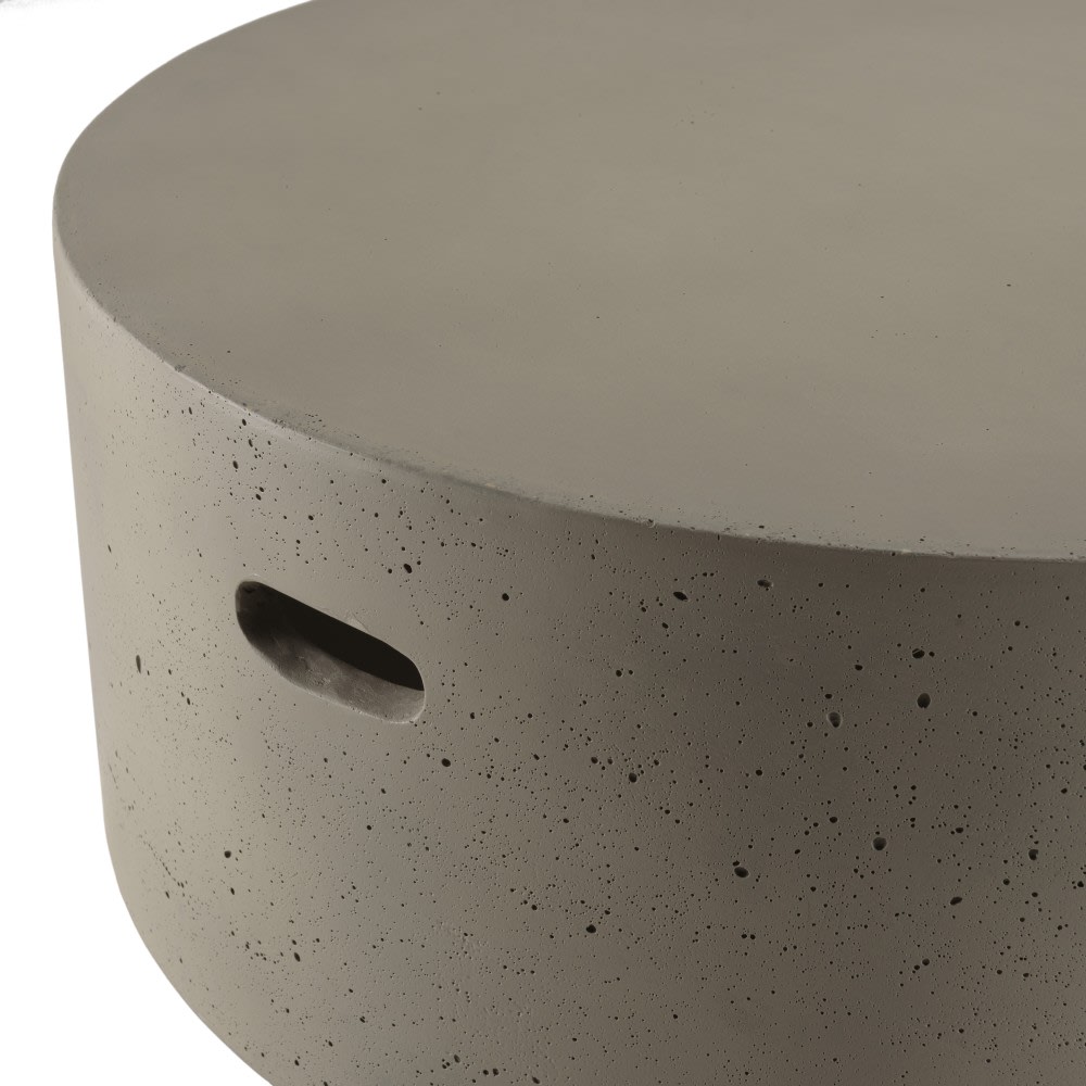 Table basse de jardin ronde béton d79 cm - Maisons du Monde