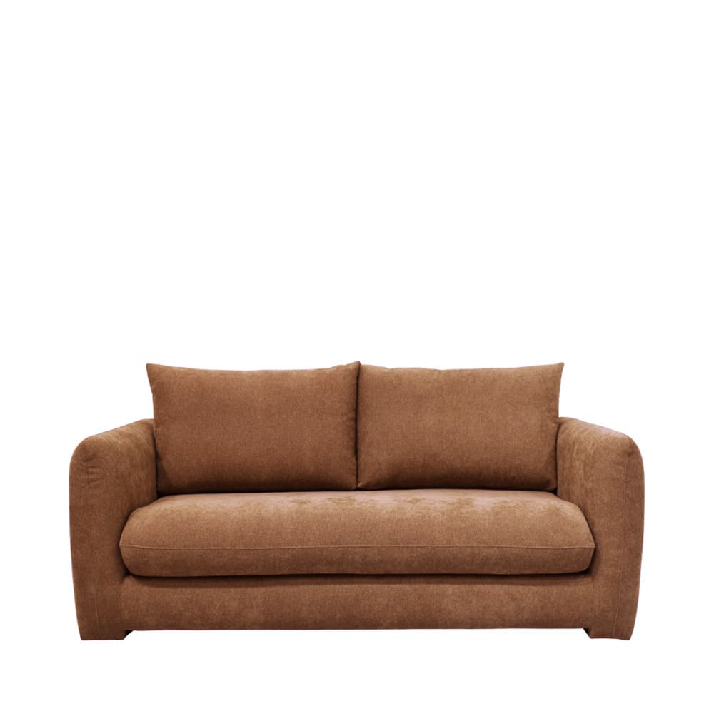 Drawer Canapé convertible 2,5 places en tissu - terracotta style contemporain Orange