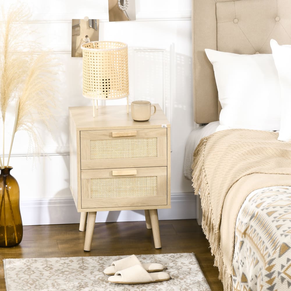 Mesilla de noche 40x40x56 cm madera natural - Maisons du Monde