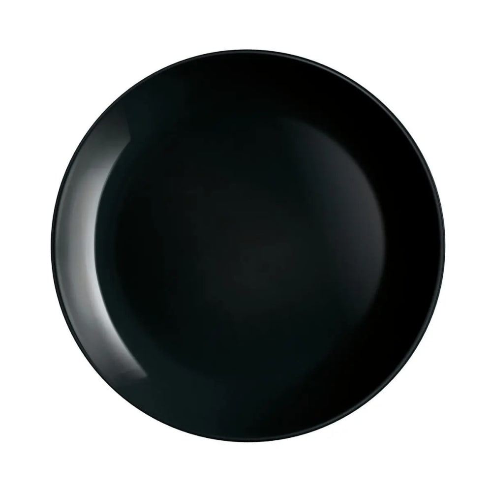 6 assiettes noires 25 cm 6 assiettes noires 25 cm