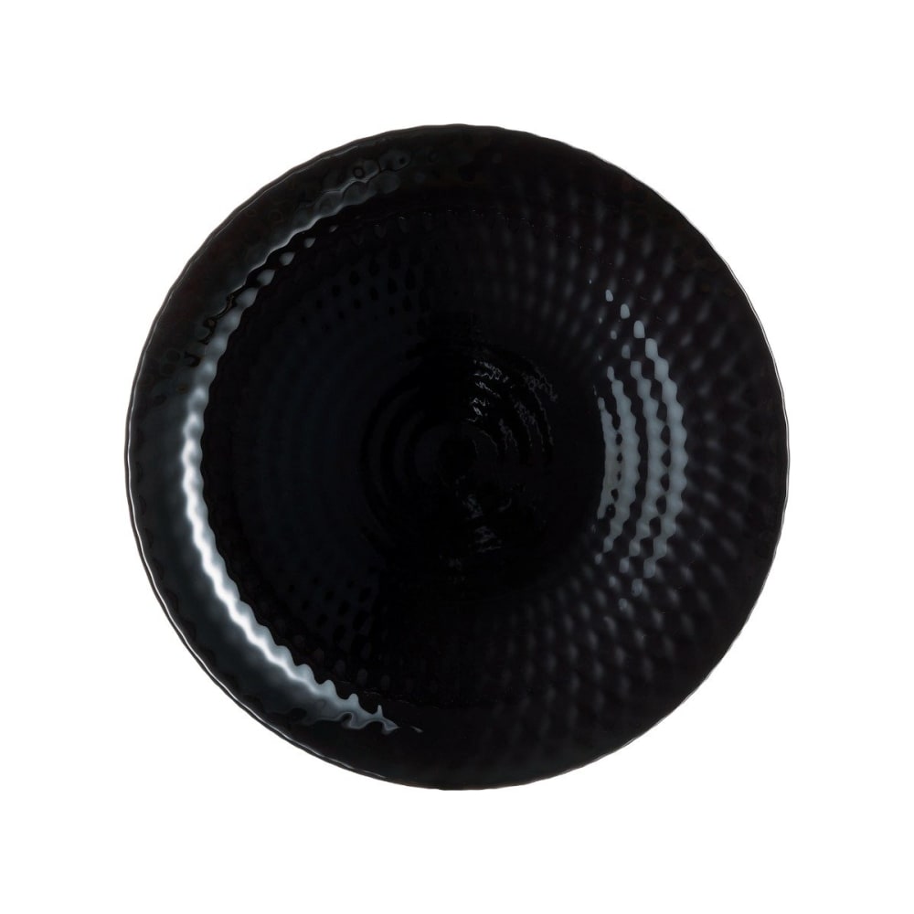 6 assiettes plates noires 25 cm