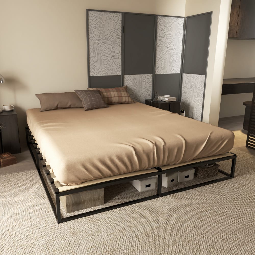 Marco de cama 180x200x25 cm negro - Maisons du Monde