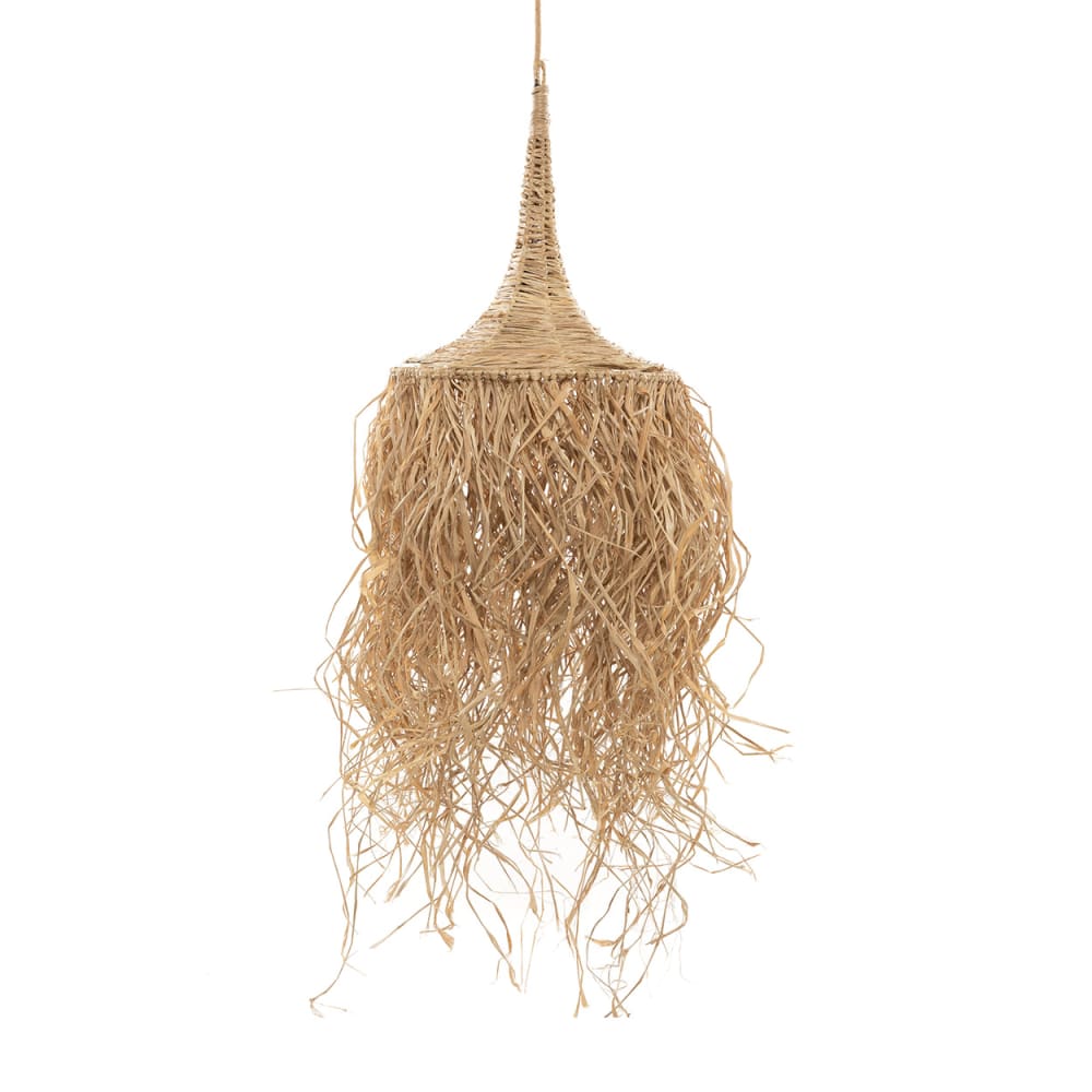 Lámpara colgante de ratán en marrón 40x40x150 cm - Maisons du Monde