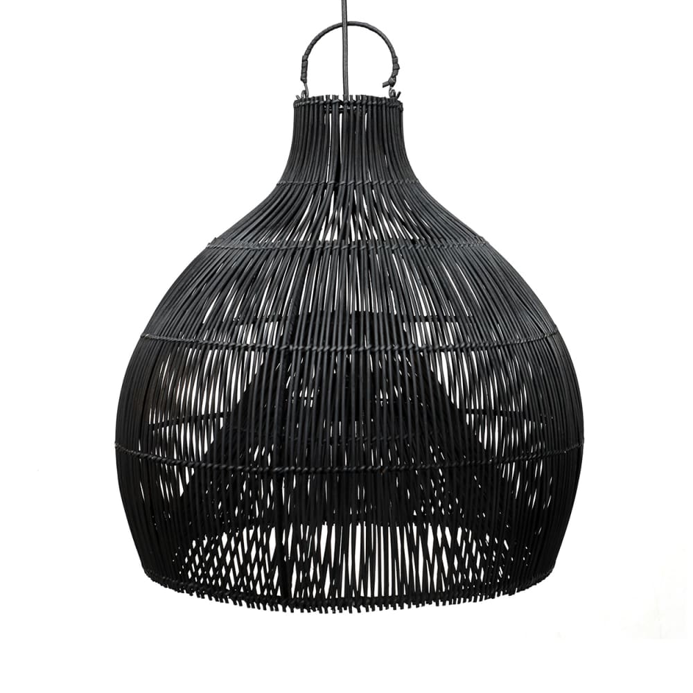 Suspension rotin noir 50x50x52cm