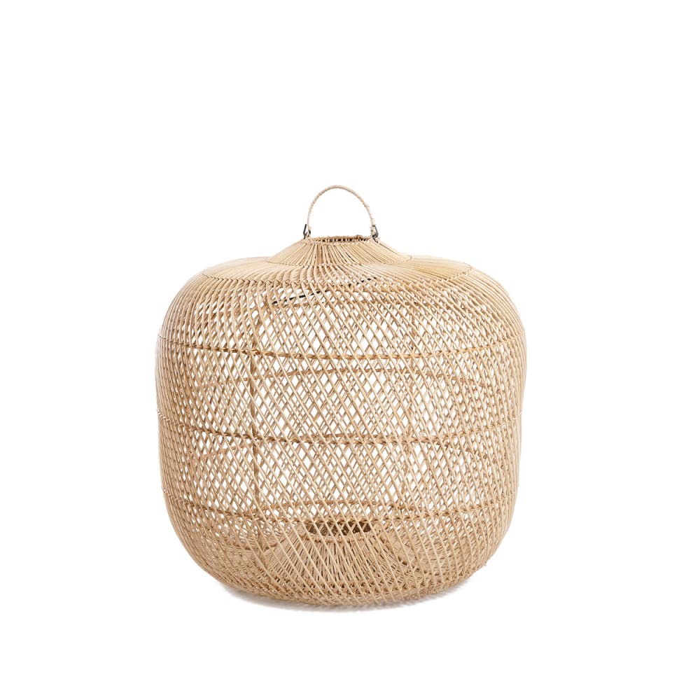 Suspension rotin marron 48x48x48cm
