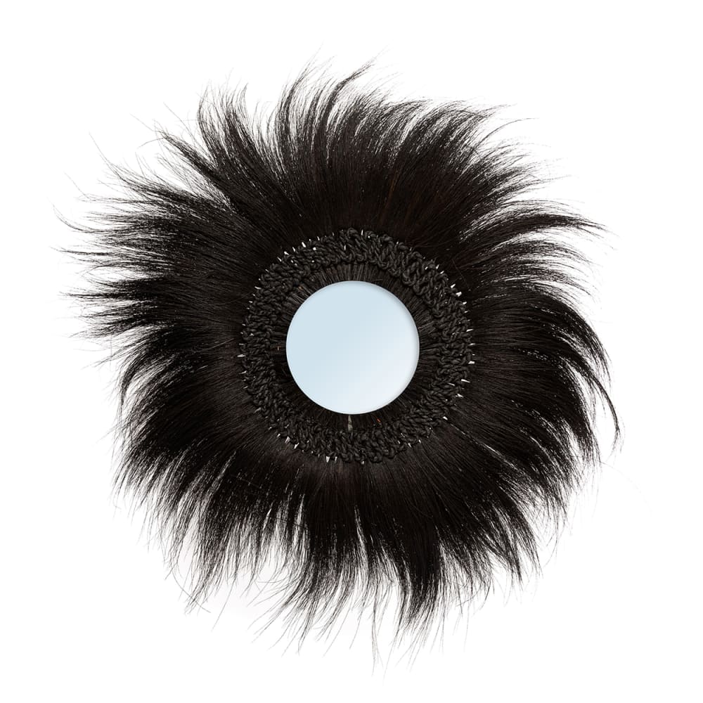 Miroir herbe noir 70x70x4cm