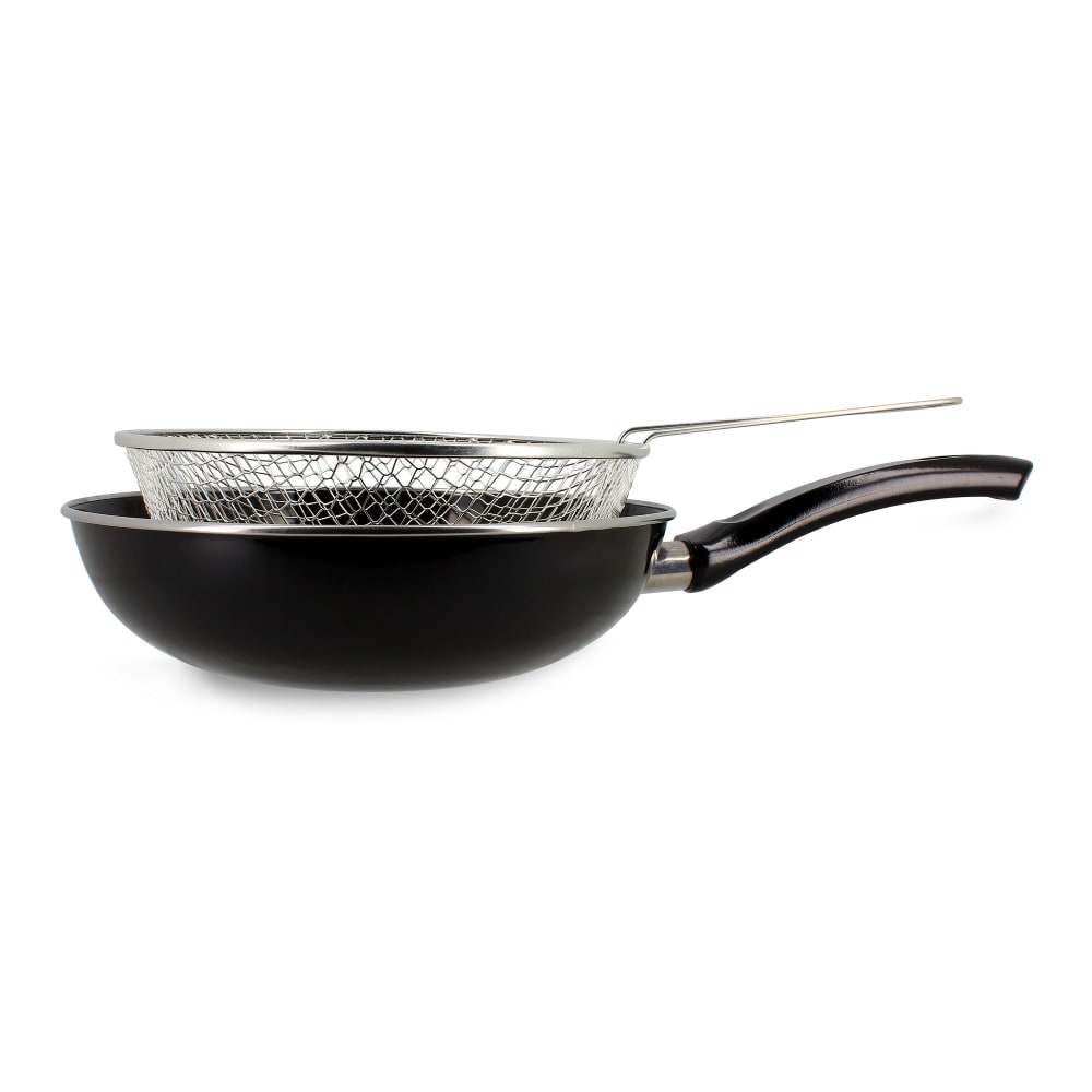 Poêle à frire émaillée noire 26cm