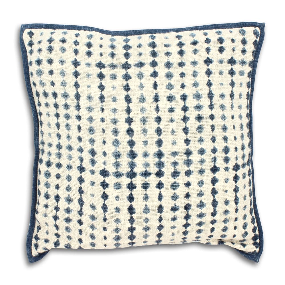 Coussin en coton bleu 45cm