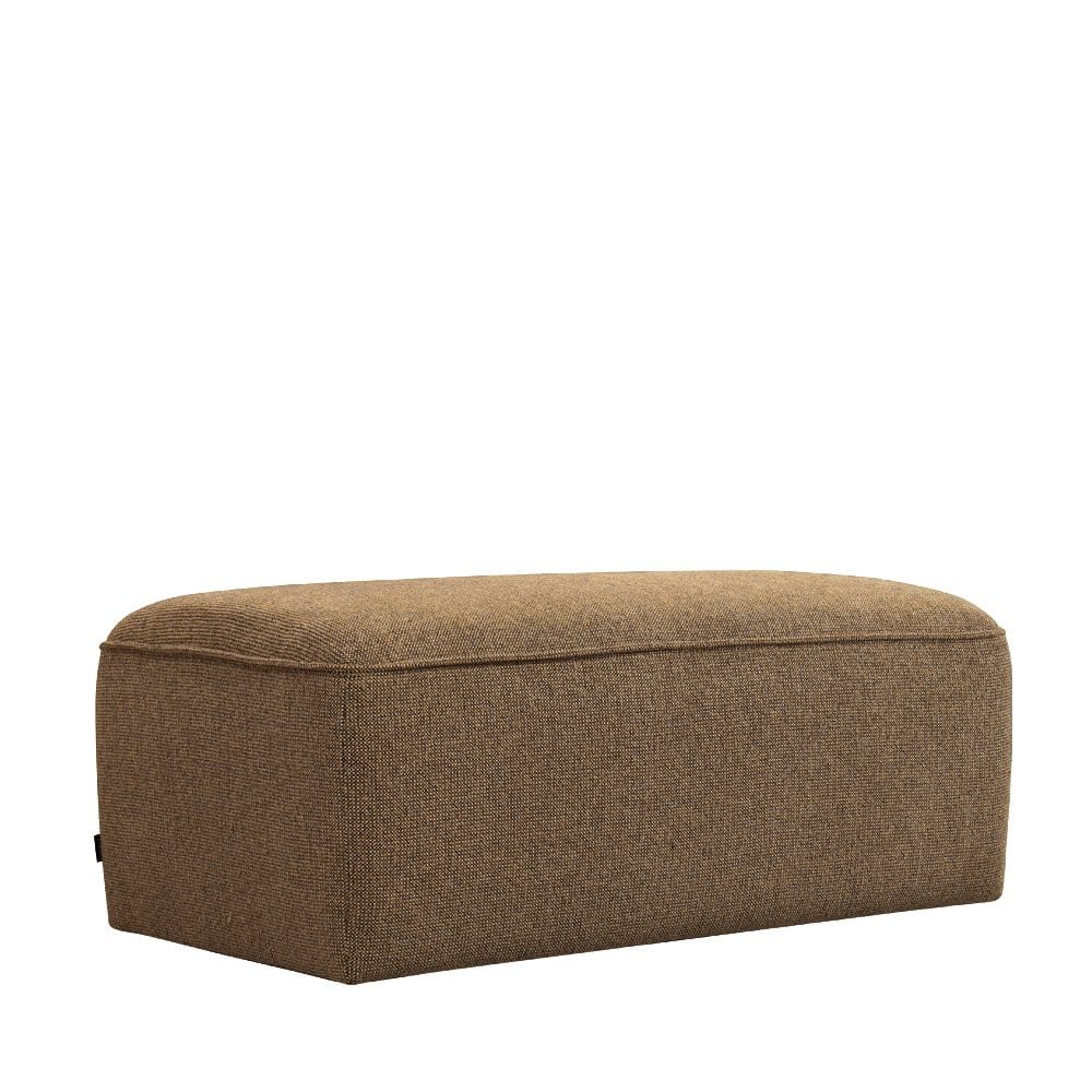 Pouf pour canapé modulable en tissu - Caramel chiné
