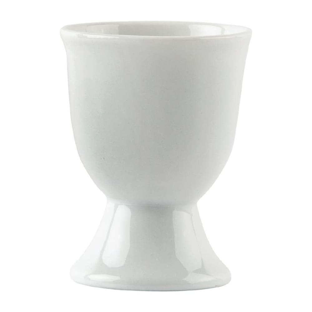 Lot de 12 coquetiers en porcelaine blanche h 5 cm