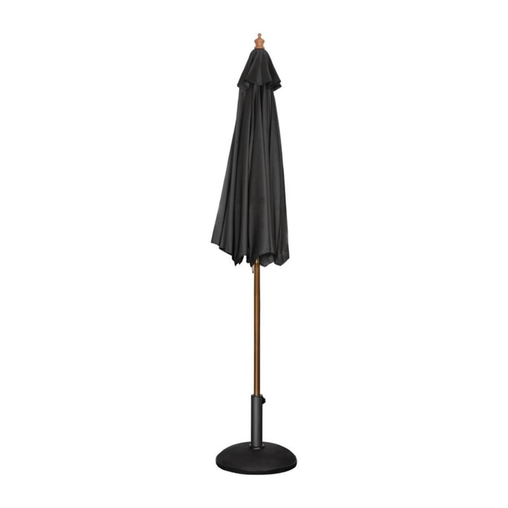Parasol de terrasse de 2,5 m à poulie professionnel noir   bolero