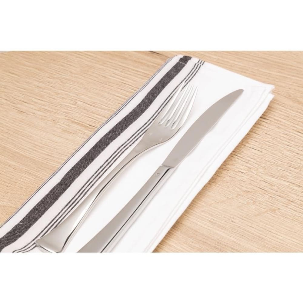 Serviette de table bistro avec rayures noires lot de 10 - Maisons du Monde