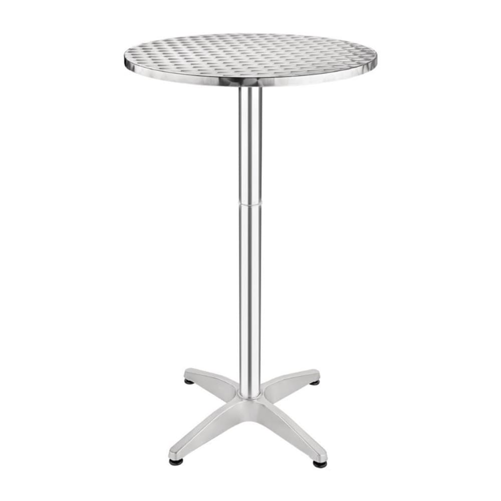 Mange debout plateau inox pied aluminium 600 mm bolero