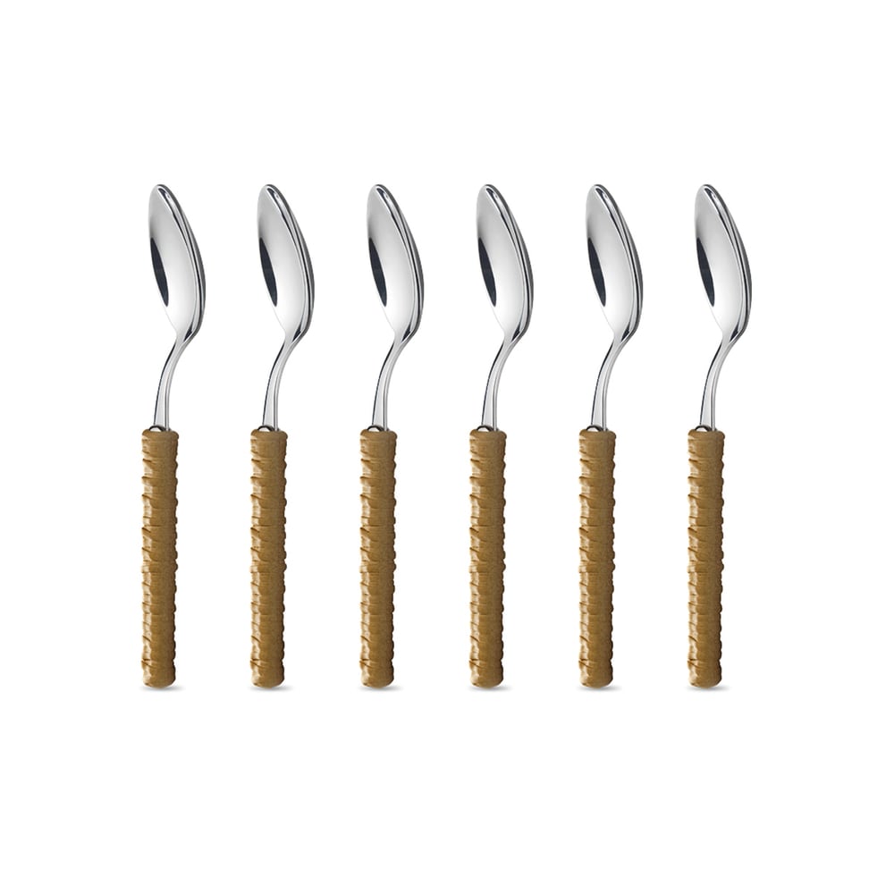 Juego 6 cucharas de café/tè acero