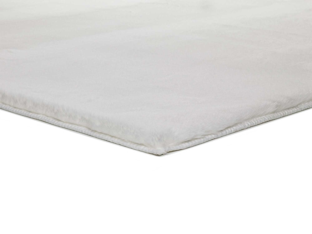 Tapis lavable shaggy blanc 120x180 cm — vue 4