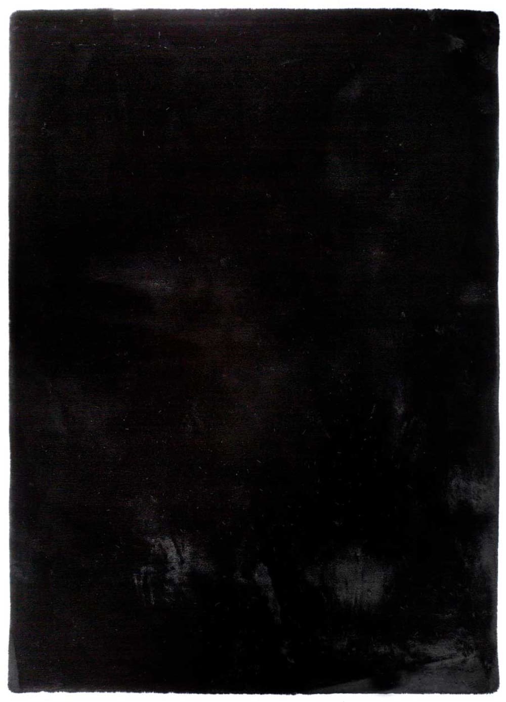 Atticgo Waschbarer Teppich, schwarz, extra weich, 160x230 cm style modern Öko-Tex Zertifikat - Pes - Polyester