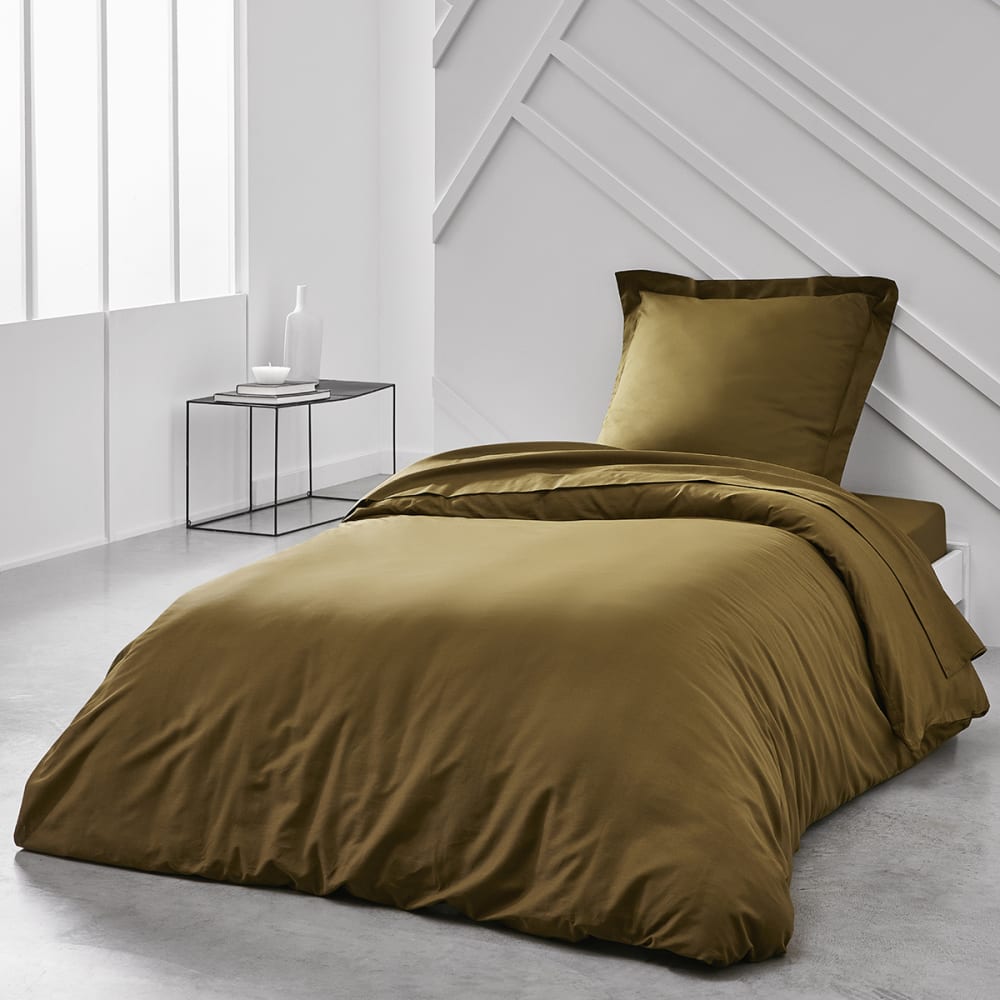 Housse de couette 140x200 cm bronze - Maisons du Monde