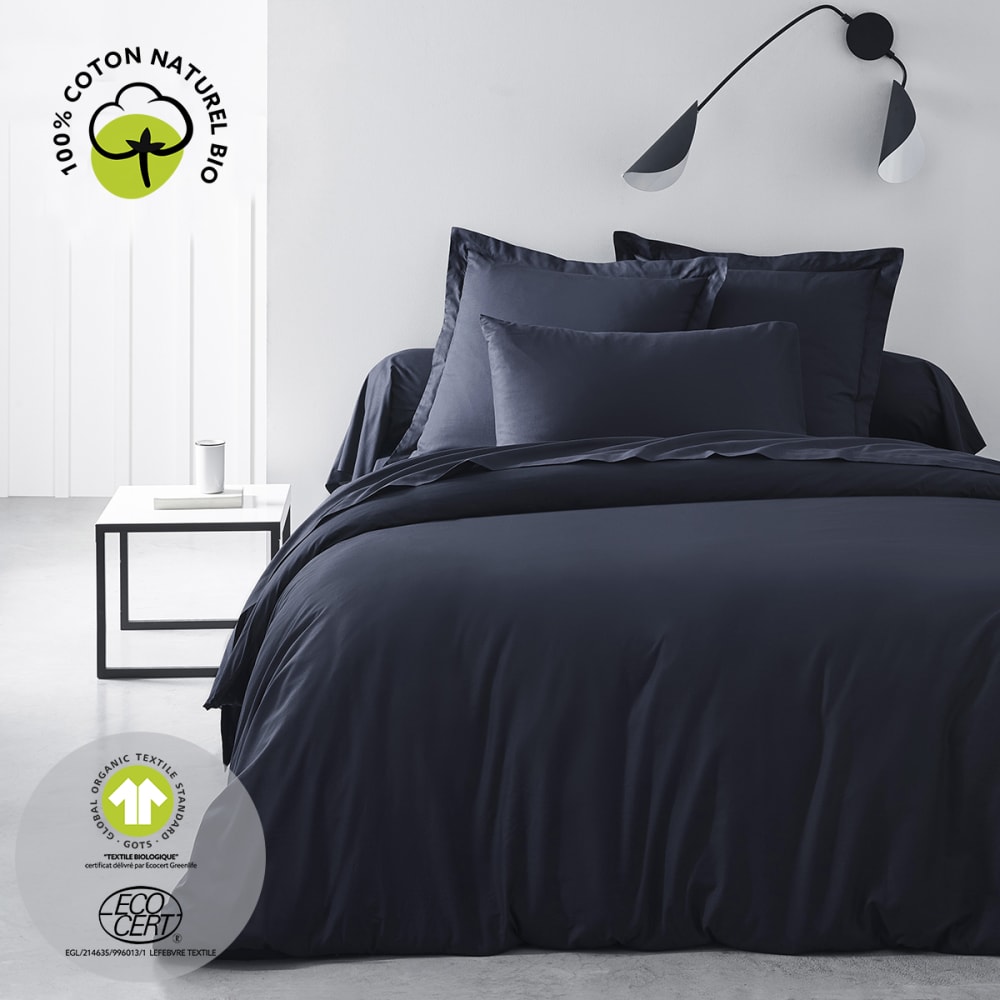 Housse de couette pour lit 240x260 cm bleu marine — vue 3