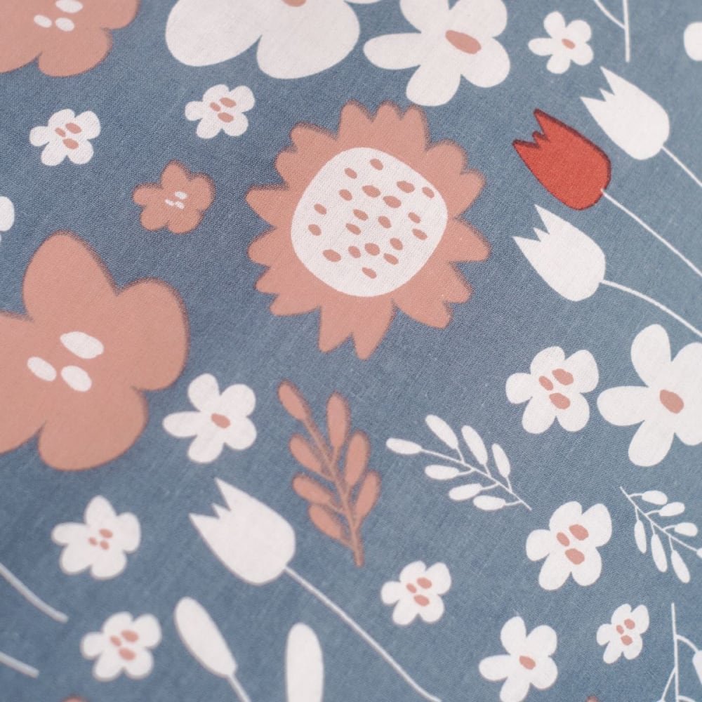 Parure de lit 260x240 cm bleu - Maisons du Monde