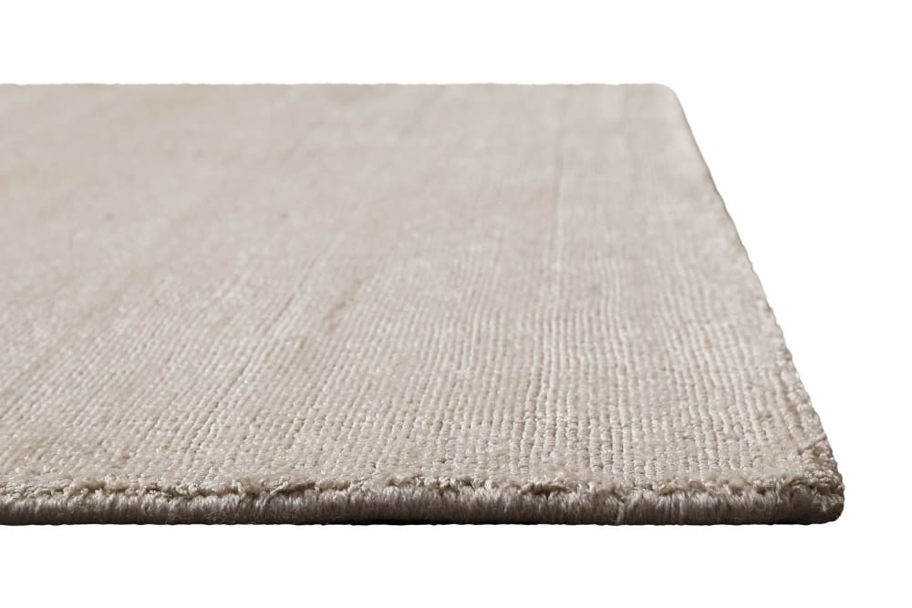 Alfombra de pasillo de pelo corto beige crema hecha a mano 80x230 cm - Maisons du Monde
