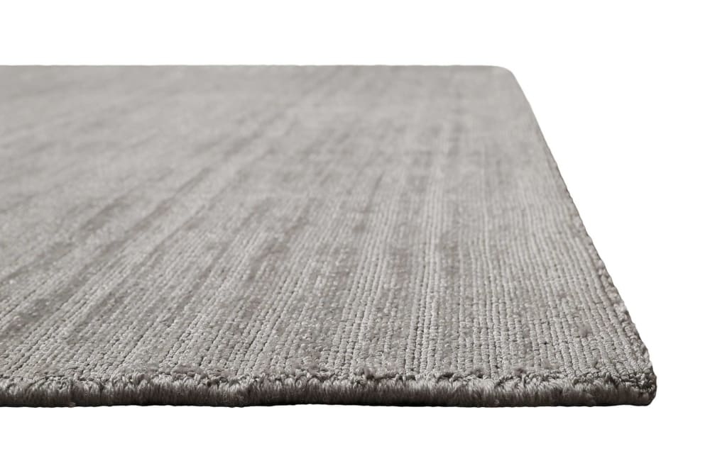 Alfombra de pasillo de pelo corto gris hecha a mano  de 80x300 cm - Maisons du Monde