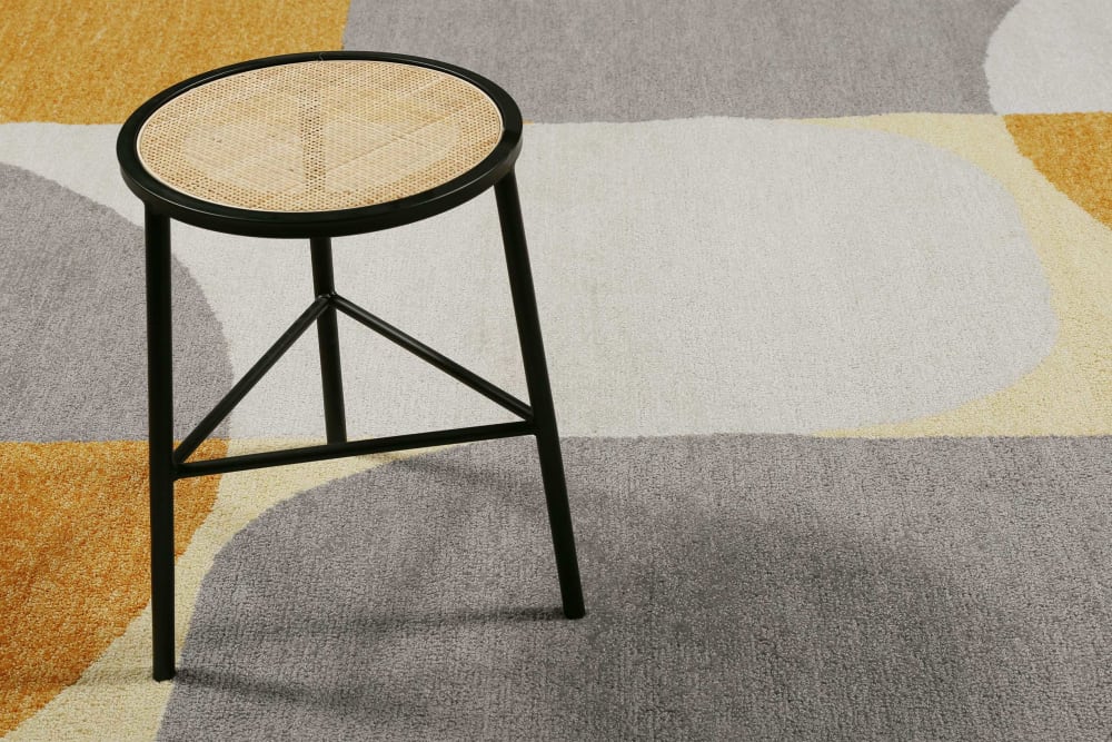 Alfombra hecho a mano con estampado colorido inspirado 70'S - 110x170 - Maisons du Monde