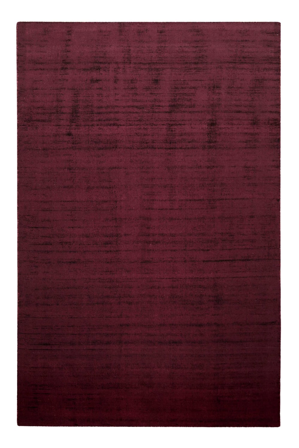 Alfombra de pelo corto burdeos 160x230 cm