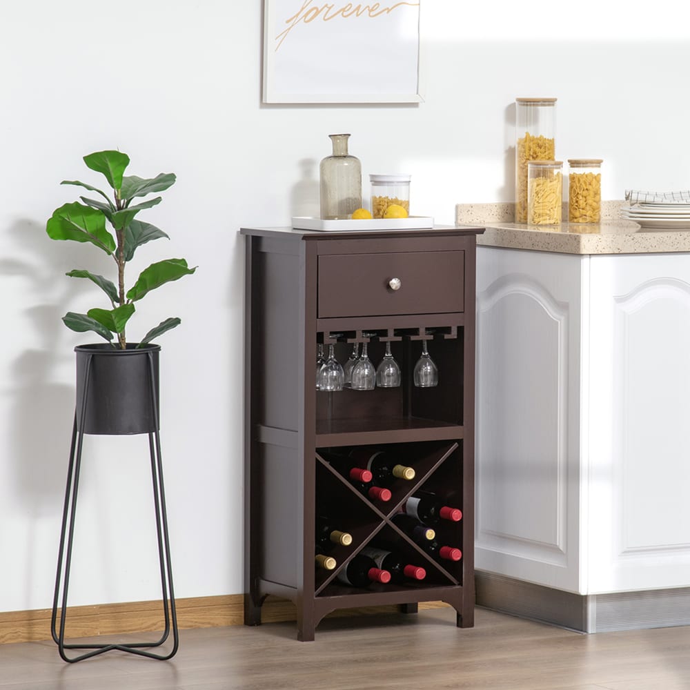 Casier à vin design industriel 12 bouteilles support verre vin intégré