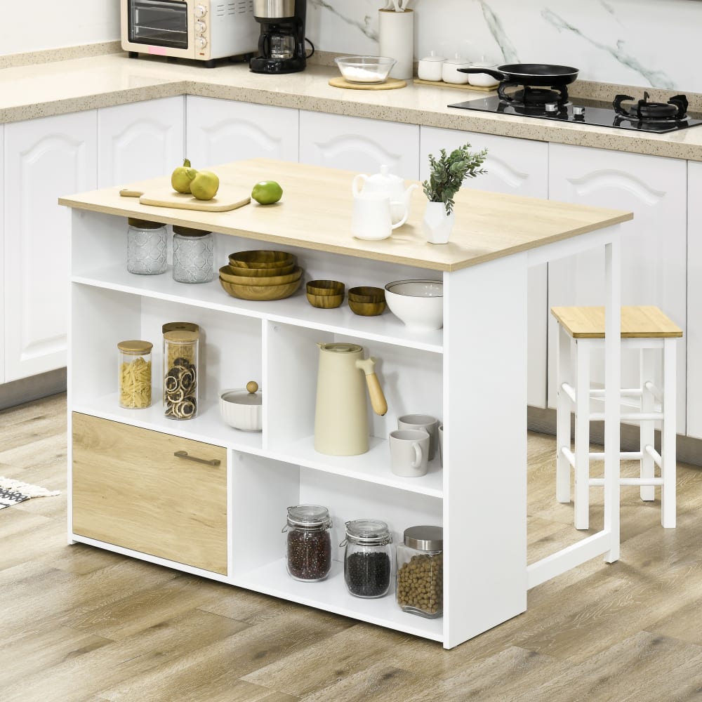 Mesa de bar 116x79.5x91 cm blanco - Maisons du Monde