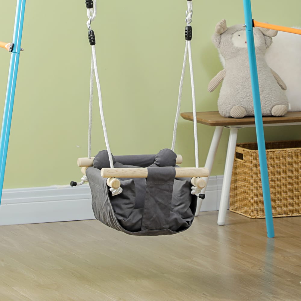 Columpio para bebé 40x40x180 cm gris oscuro - Maisons du Monde