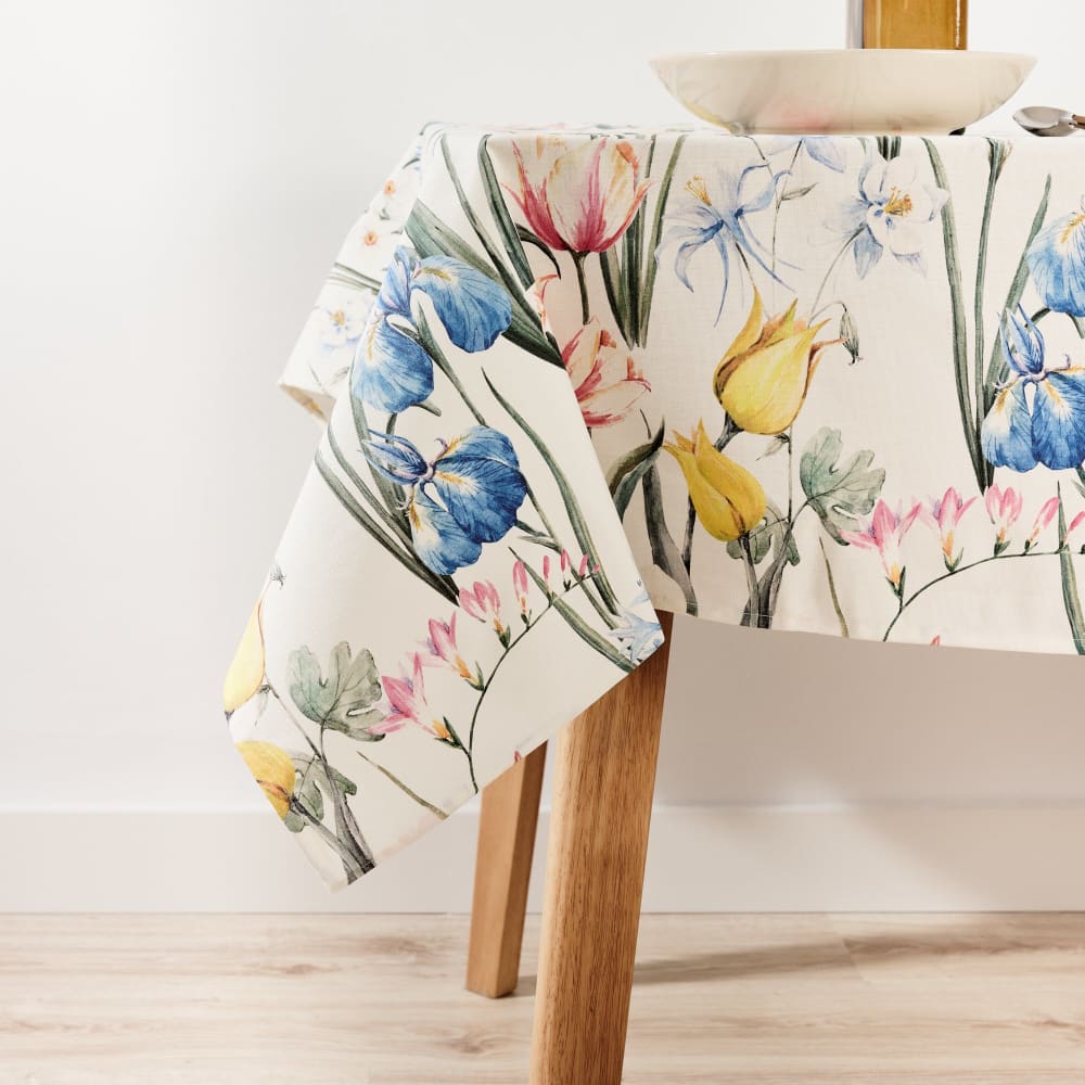 Mantel tacto tela 100% algodón multicolor 155x155 cm - Maisons du Monde