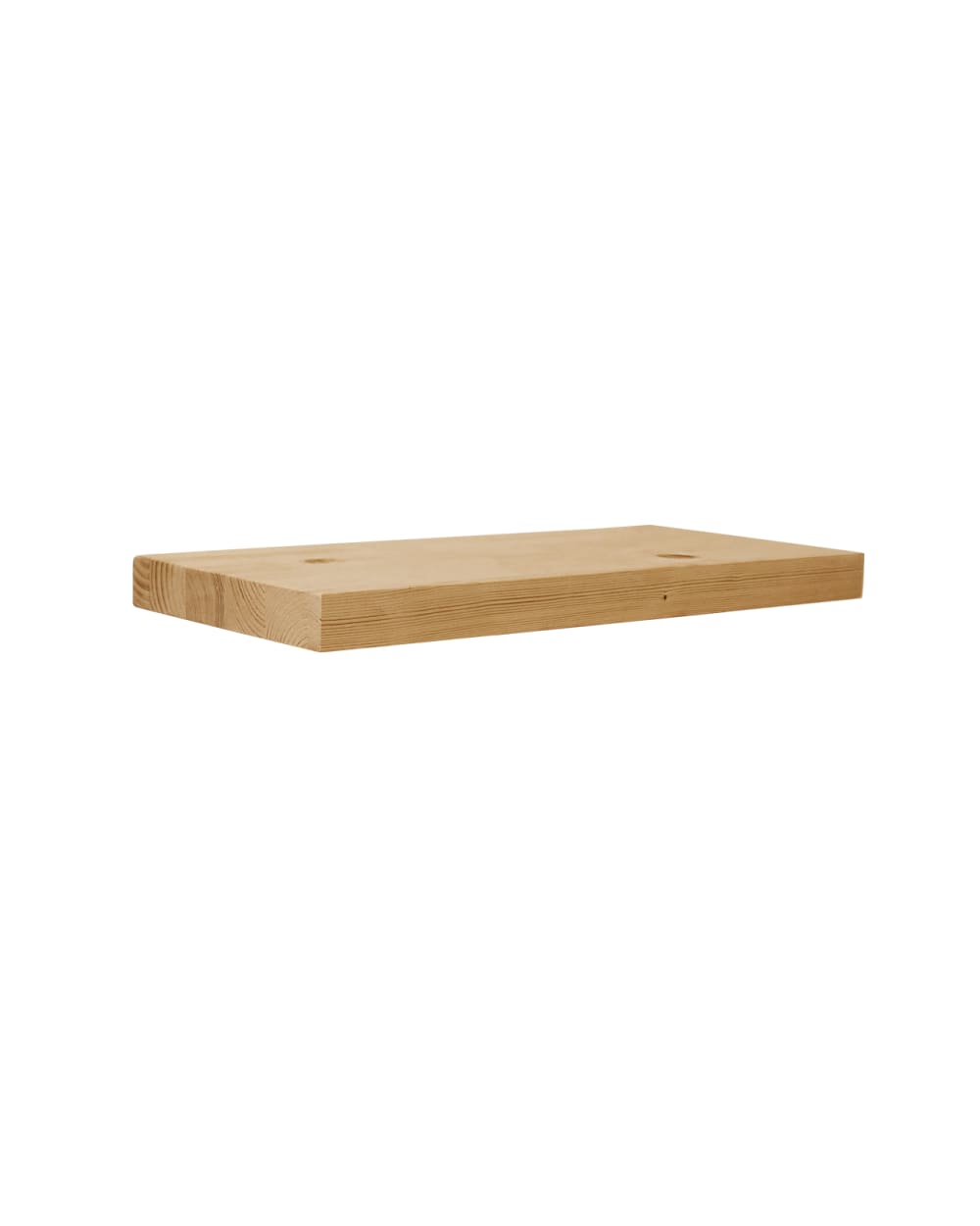 Table de chevet en bois de sapin marron 45x3,2cm