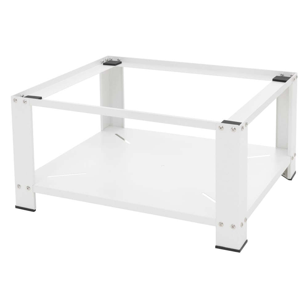 ML-Design Waschmaschinen Untergestell mit Ablage 63x54 cm aus Stahl in Weiß Weiß Metall